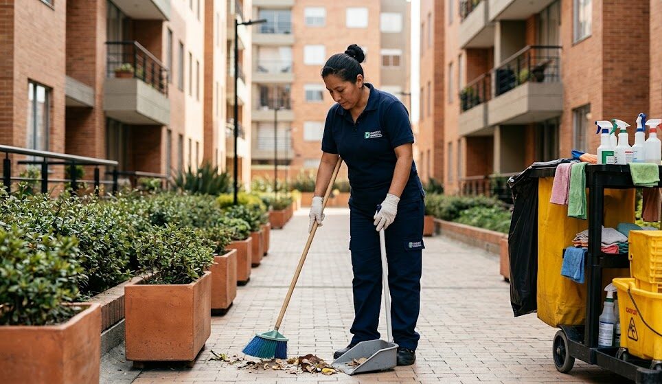 Operaria de Aseo para Conjuntos Residenciales