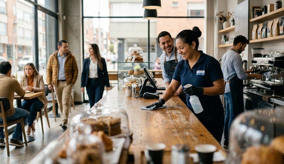Operaria de Aseo y Cafetería